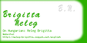 brigitta meleg business card